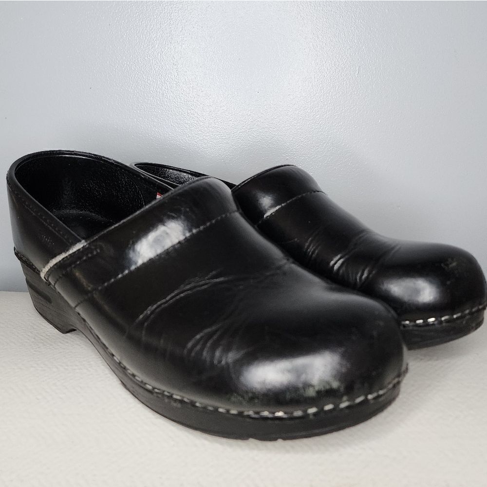 Sanita Women's Black Leather Clogs Shoes Size US 11 /Eur 42